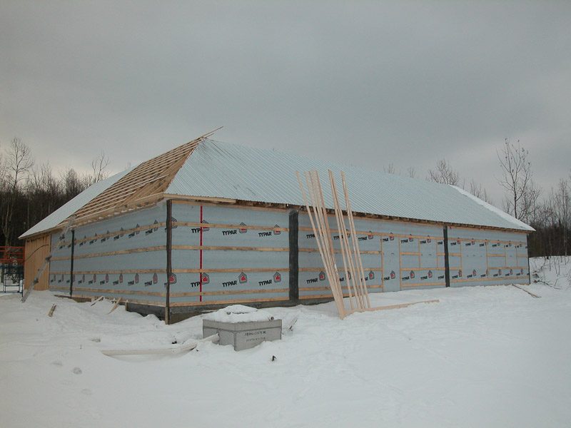 Construction de la cabane publique, 2004–2005